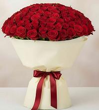 Букет 101 Красная роза Милано в Актюбинском