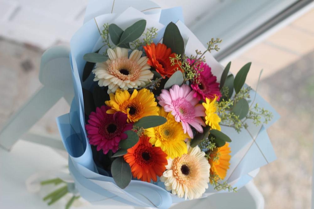 Букет цветов из: Герберы в Актюбинском