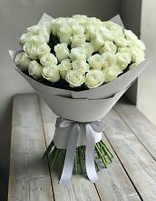 Букет 35 Белых роз в Актюбинском