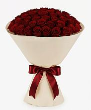 Букет 101 Бордовая роза Блэк Бакарра в Актюбинском