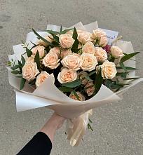 Букет Кремовые розы Латте в Актюбинском