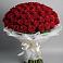 Букет 101 Красная роза Блэк Мэджик в Актюбинском