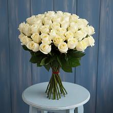 Букет 51 Белая роза Эдлесс Лав #REPLACE_PRED# Актюбинском