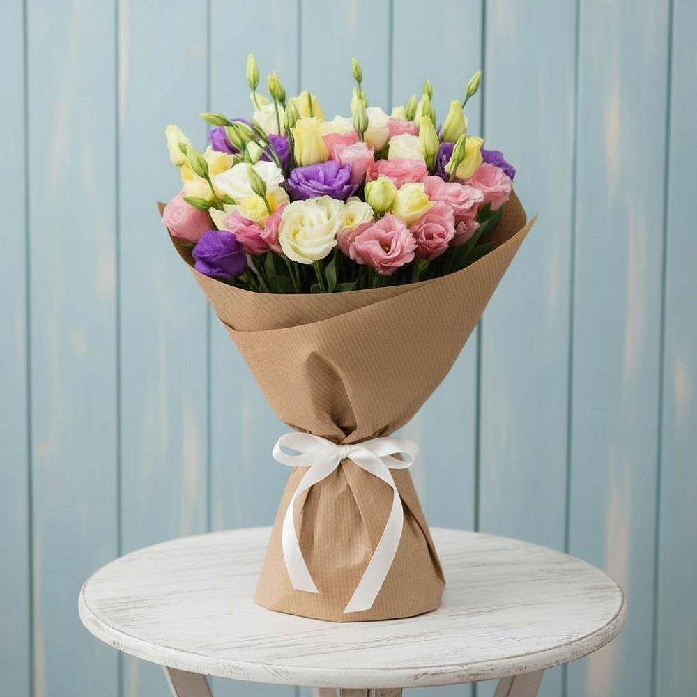 Букет цветов из: Лизиантусы в Актюбинском