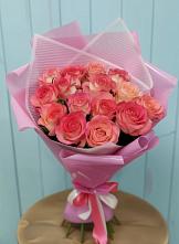 Букет 15 Розовых роз Равель #REPLACE_PRED# Актюбинском