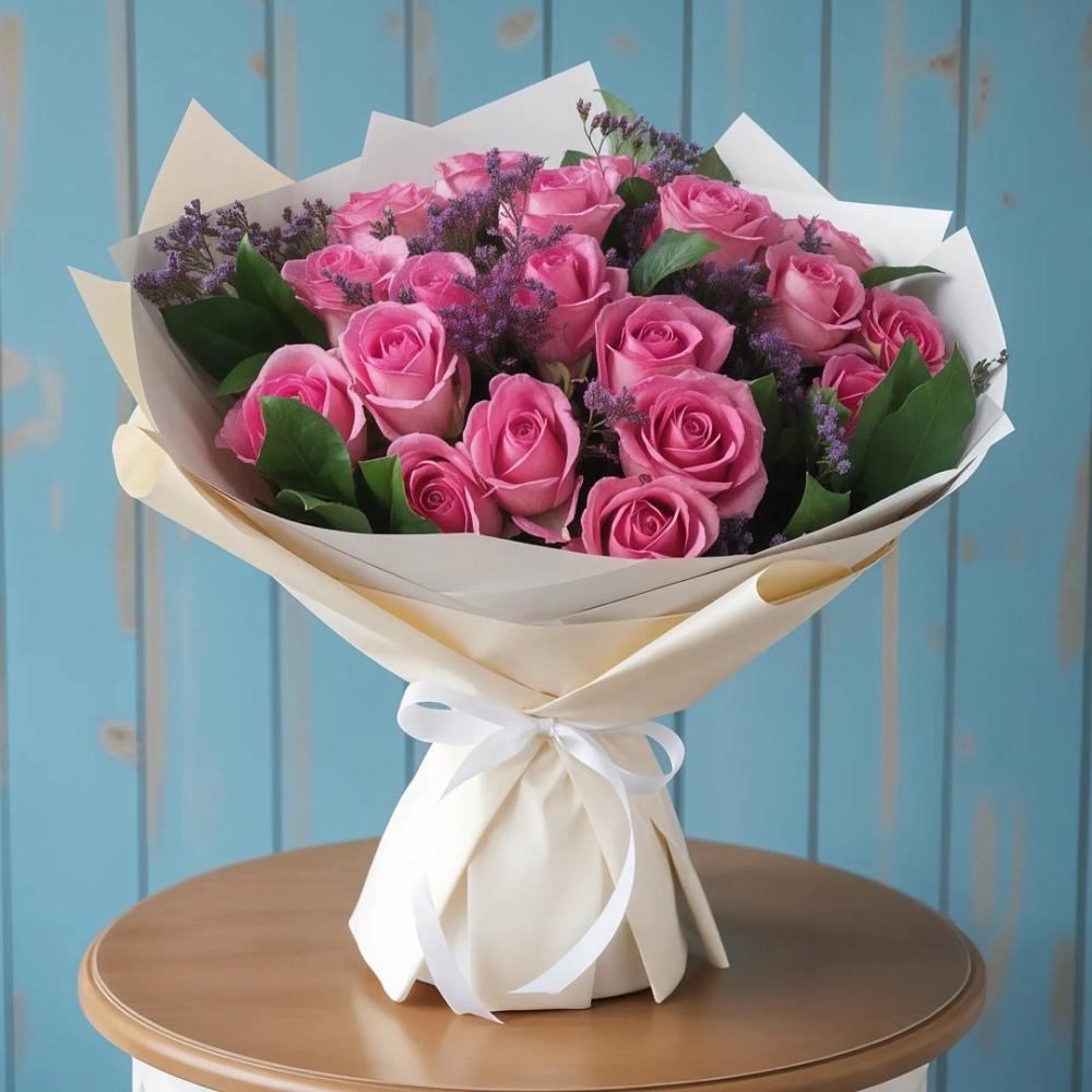 Букет цветов из: Розы в Актюбинском