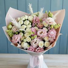 Букет цветов из:  Альстромерии и Розы в Актюбинском